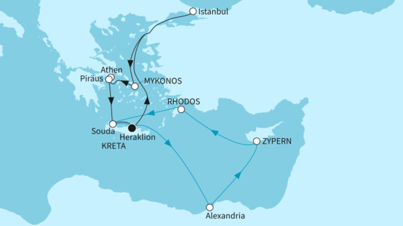 14 Nächte - Rund um die Ägais - ab/bis Heraklion 14 Nächte - Rund um die Ägais - ab/bis Heraklion