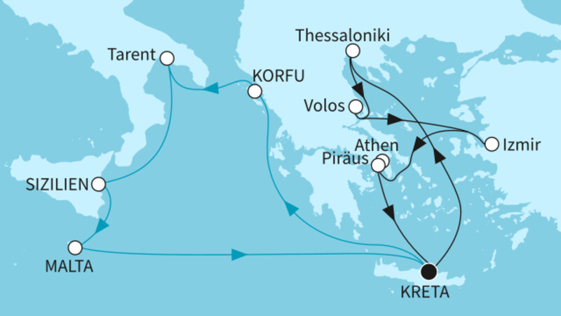 14 Nächte - Östliches Mittelmeer intensiv ab/bis Heraklion 14 Nächte - Östliches Mittelmeer intensiv ab/bis Heraklion