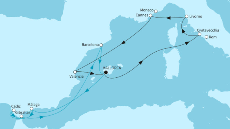 14 Nächte - Westliches Mittelmeer mit Valencia 