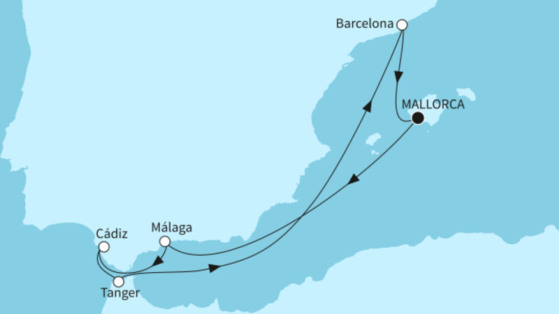 7 Nächte - Westliches Mittelmeer mit Málaga