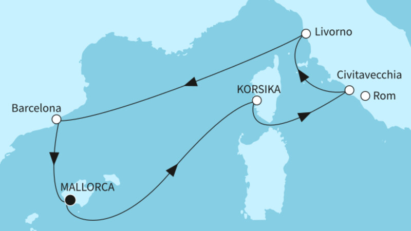 7 Nächte - Faszination Mittelmeer - ab/bis Palma 7 Nächte - Faszination Mittelmeer - ab/bis Palma