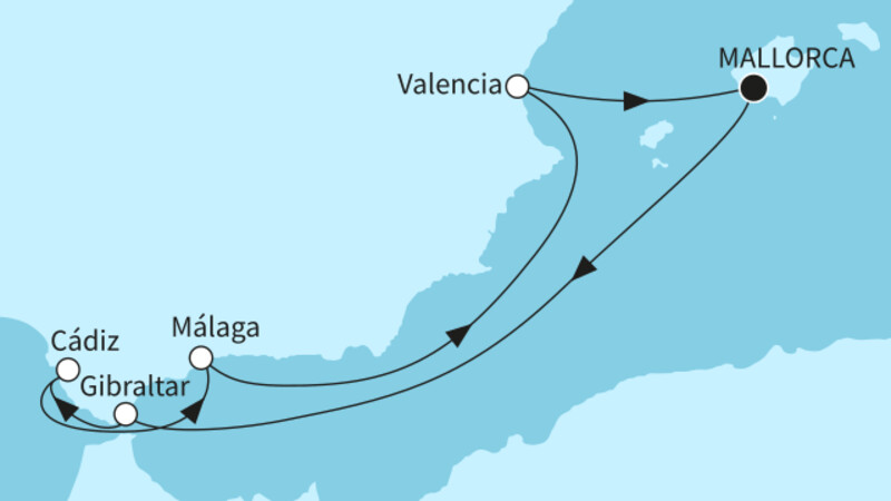 7 Nächte - Faszination Mittelmeer - ab/bis Palma 7 Nächte - Faszination Mittelmeer - ab/bis Palma