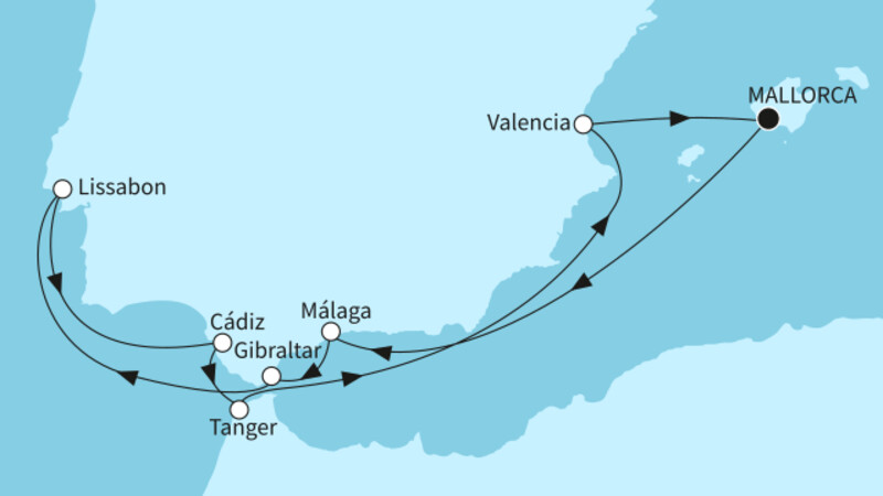 10 Nächte - Iberiens Höhepunkte und der Zauber Marokkos - ab/bis Palma