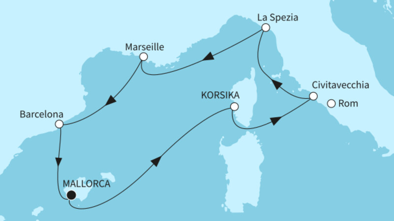 9 Nächte - Höhepunkte des westlichen Mittelmeers - ab/bis Palma 9 Nächte - Höhepunkte des westlichen Mittelmeers - ab/bis Palma