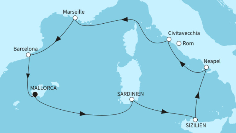 10 Nächte - Metropolen des westlichen Mittelmeers - ab/bis Palma 10 Nächte - Metropolen des westlichen Mittelmeers - ab/bis Palma