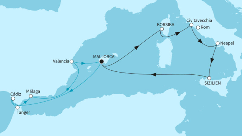 14 Nächte - Spaniens Südküste und mediterrane Inselwelten - ab/bis Palma 14 Nächte - Spaniens Südküste und mediterrane Inselwelten - ab/bis Palma