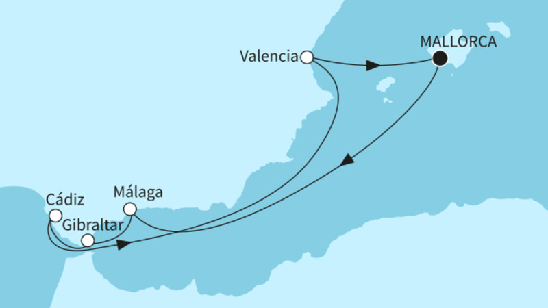 7 Nächte - Faszination Mittelmeer - ab/bis Palma 7 Nächte - Faszination Mittelmeer - ab/bis Palma