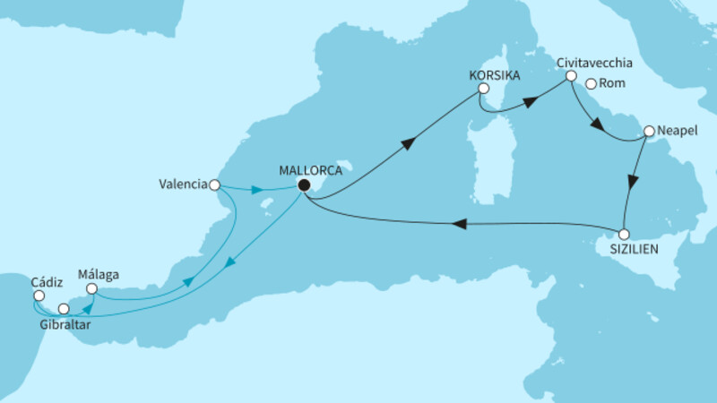 14 Nächte - Spaniens Südküste und mediterrane Inselwelten - ab/bis Palma 14 Nächte - Spaniens Südküste und mediterrane Inselwelten - ab/bis Palma