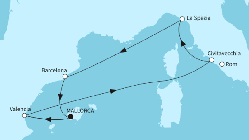 7 Nächte - Festtage im westlichen Mittelmeer - ab/bis Palma 7 Nächte - Festtage im westlichen Mittelmeer - ab/bis Palma