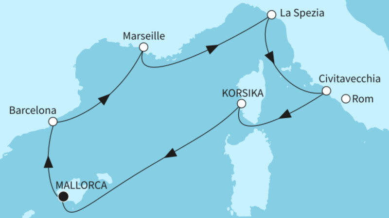 9 Nächte - Kultur und Natur am Mittelmeer - ab/bis Palma 9 Nächte - Kultur und Natur am Mittelmeer - ab/bis Palma