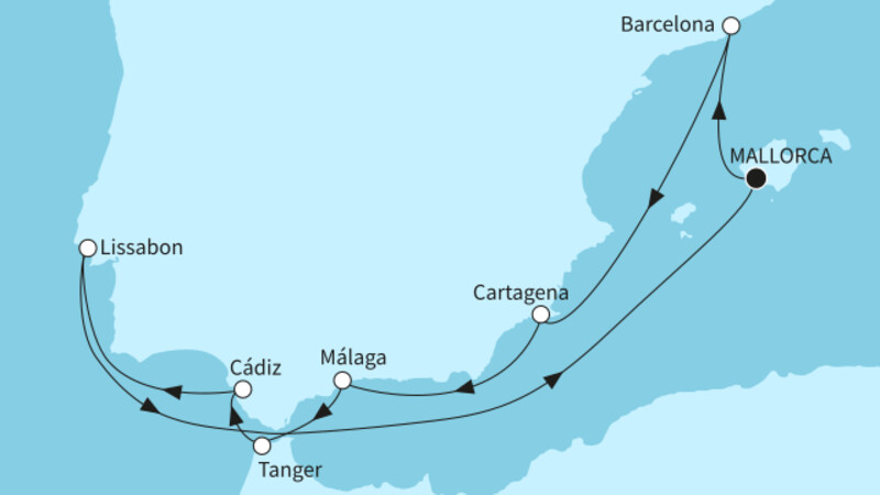 11 Nächte - Faszination Mittelmeer - ab/bis Palma 11 Nächte - Faszination Mittelmeer - ab/bis Palma