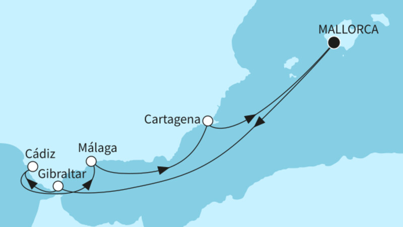 7 Nächte - Faszination Mittelmeer - ab/bis Palma 7 Nächte - Faszination Mittelmeer - ab/bis Palma