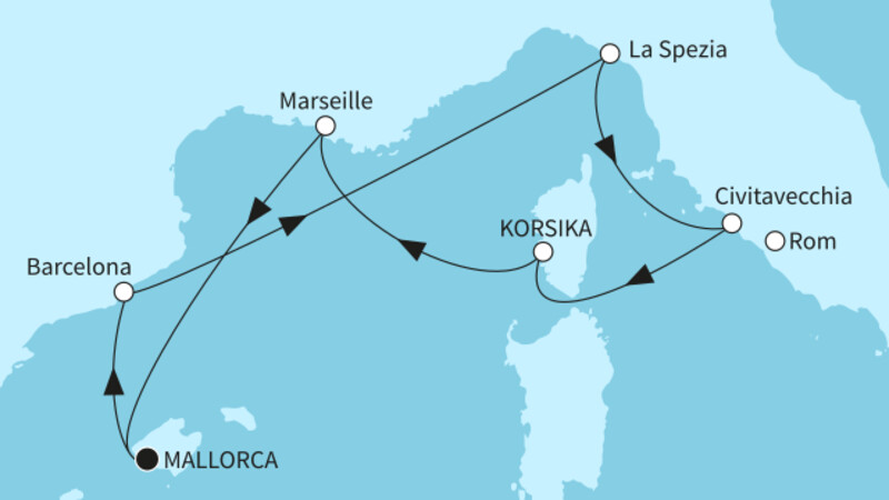 9 Nächte - Höhepunkte des westlichen Mittelmeers - ab/bis Palma 9 Nächte - Höhepunkte des westlichen Mittelmeers - ab/bis Palma