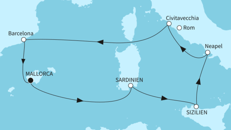 9 Nächte - Italiens Sonnenseiten - ab/bis Palma 9 Nächte - Italiens Sonnenseiten - ab/bis Palma