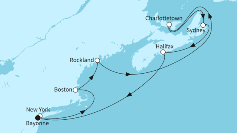 11 Nächte - Neuengland und Kanada - ab/bis Bayonne 11 Nächte - Neuengland und Kanada - ab/bis Bayonne