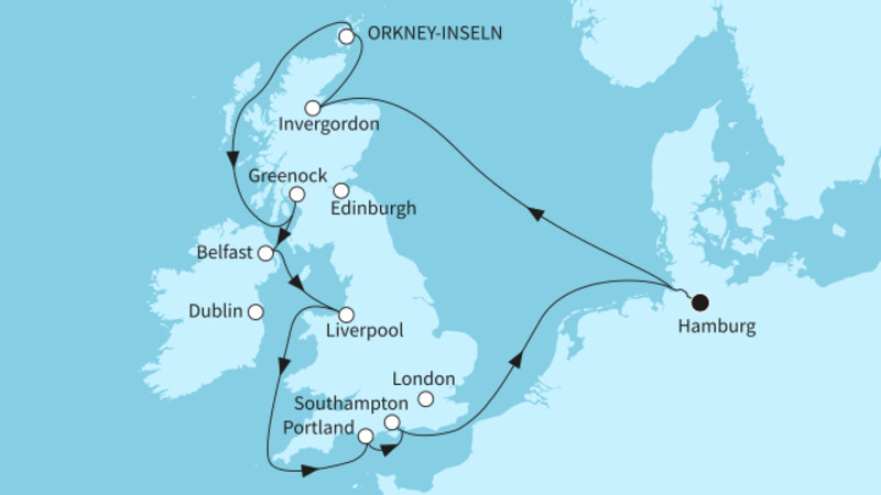 12 Nächte - Best of Großbritannien und Irland - ab/bis Hamburg 12 Nächte - Best of Großbritannien und Irland - ab/bis Hamburg