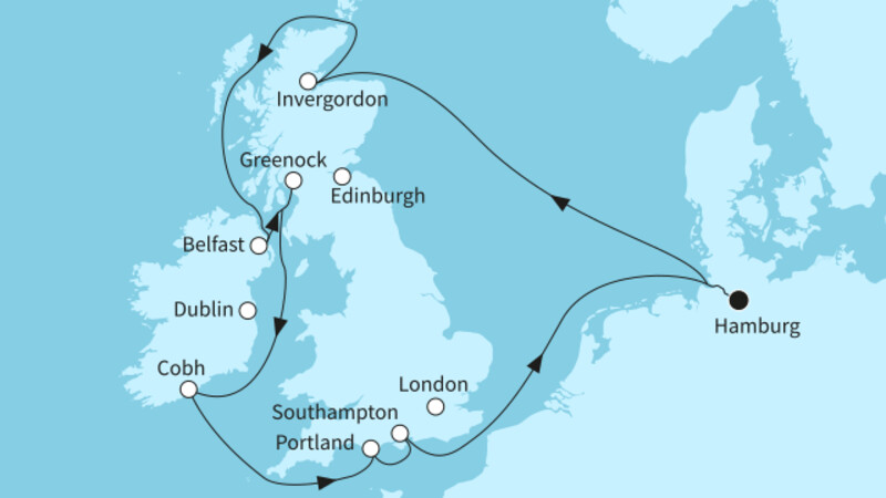 12 Nächte - Best of Großbritannien und Irland - ab/bis Hamburg 12 Nächte - Best of Großbritannien und Irland - ab/bis Hamburg