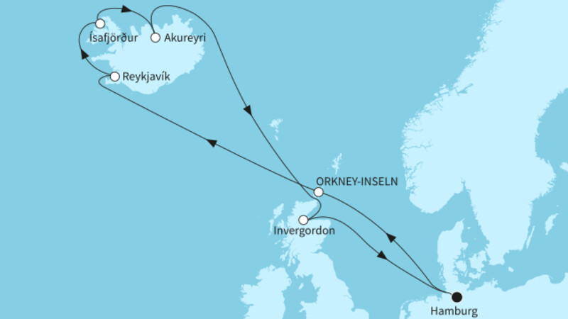 12 Nächte - Islands Naturwunder - ab/bis Hamburg 12 Nächte - Islands Naturwunder - ab/bis Hamburg