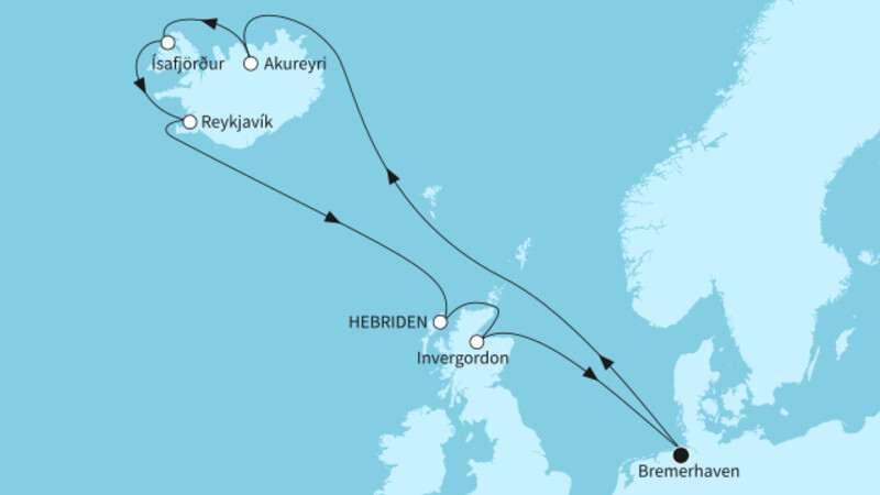 14 Nächte - Islands Naturwunder - ab/bis Bremerhaven 14 Nächte - Islands Naturwunder - ab/bis Bremerhaven