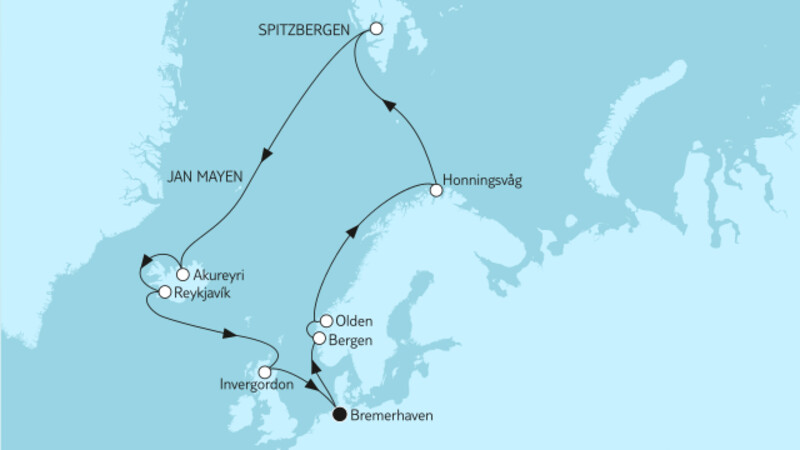 Norwegen mit Spitzbergen & Island I