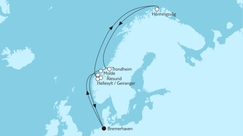 11 Nächte - Norwegen mit Nordkap & Trondheim