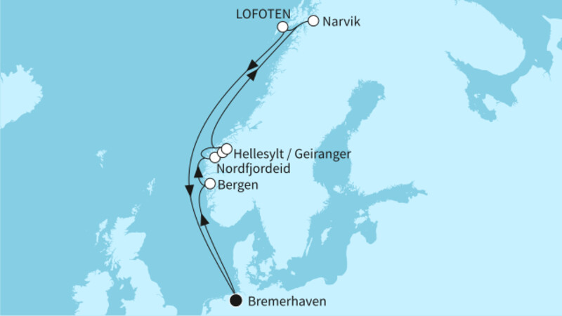 10 Nächte - Norwegen mit Narvik