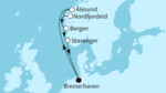7 Nächte - Norwegens Fjordwelten - ab/bis Bremerhaven 7 Nächte - Norwegens Fjordwelten - ab/bis Bremerhaven