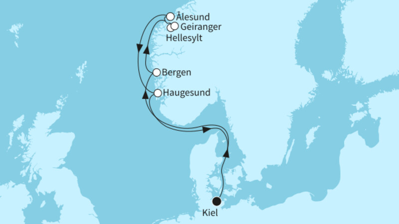 7 Nächte - Norwegen mit Geirangerfjord - ab/bis Kiel 7 Nächte - Norwegen mit Geirangerfjord - ab/bis Kiel