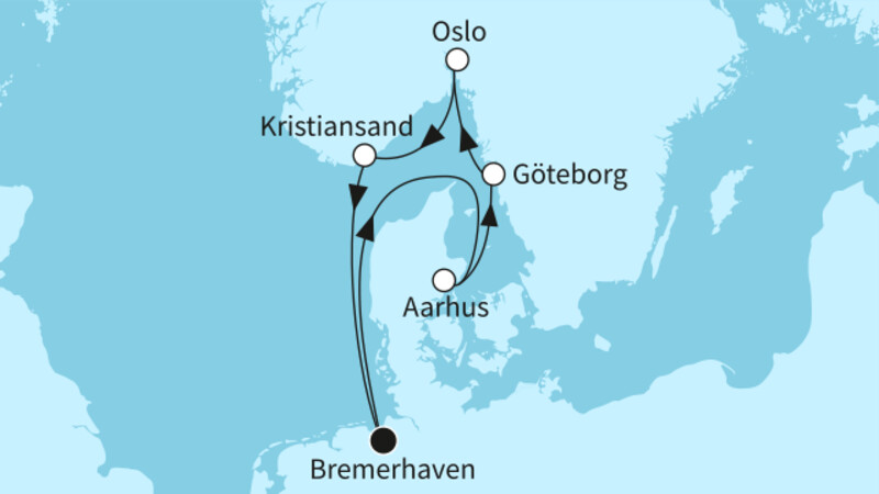 7 Nächte - Skandinavischer Advent - ab/bis Bremerhaven 7 Nächte - Skandinavischer Advent - ab/bis Bremerhaven