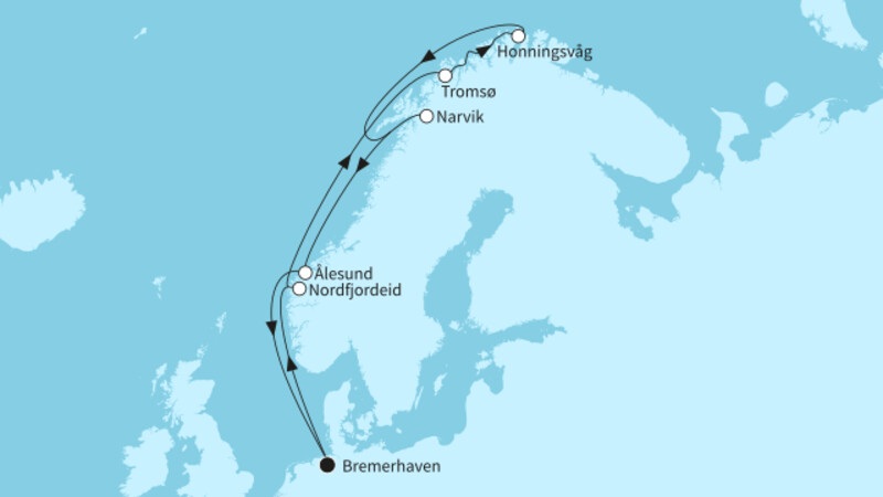 14 Nächte - Winterliches Norwegen - ab/bis Bremerhaven 14 Nächte - Winterliches Norwegen - ab/bis Bremerhaven