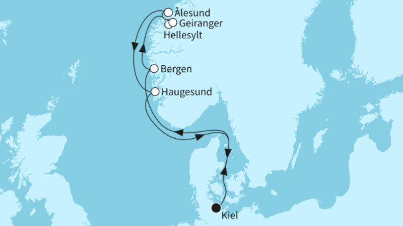 7 Nächte - Norwegen mit Geirangerfjord - ab/bis Kiel 7 Nächte - Norwegen mit Geirangerfjord - ab/bis Kiel