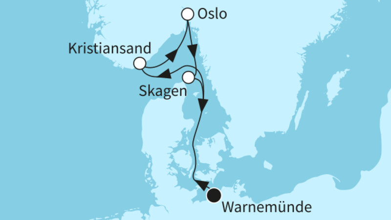 6 Nächte - Zu Besuch in Norwegens Städten - ab/bis Warnemünde 6 Nächte - Zu Besuch in Norwegens Städten - ab/bis Warnemünde