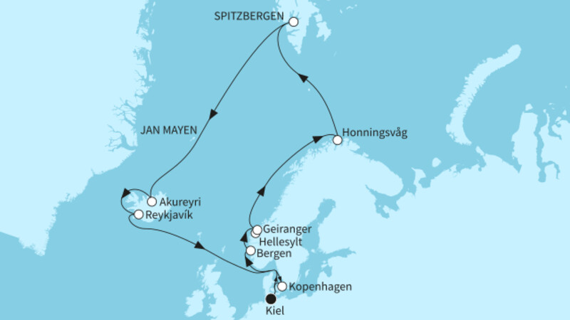 17 Nächte - Große Abwechslung im Hohen Norden - ab/bis Kiel 17 Nächte - Große Abwechslung im Hohen Norden - ab/bis Kiel