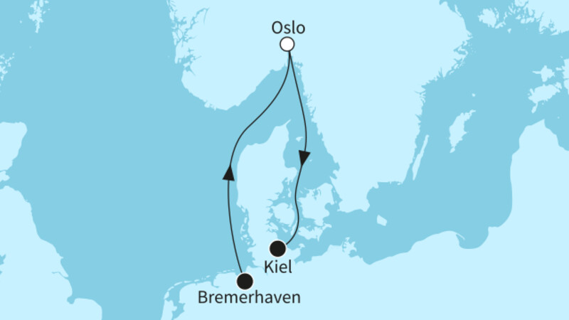 4 Nächte - Oslo entdecken: Entspannung im hohen Norden - ab Bremerhaven/bis Kiel 4 Nächte - Oslo entdecken: Entspannung im hohen Norden - ab Bremerhaven/bis Kiel