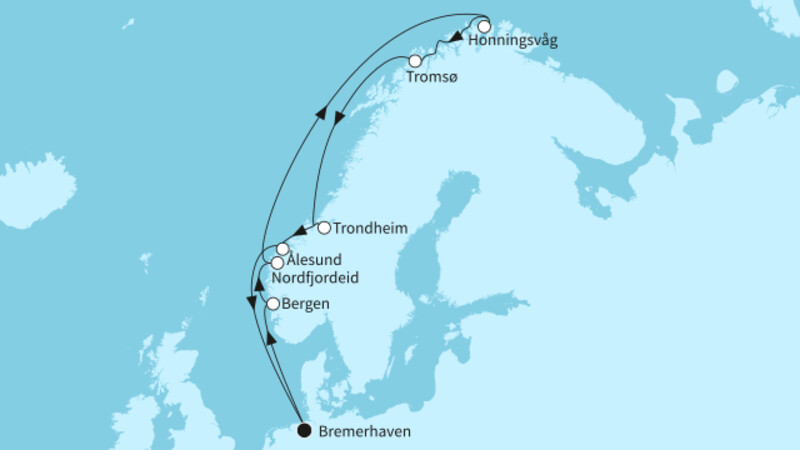 12 Nächte - Sommerzauber in Norwegen - ab/bis Bremerhaven 12 Nächte - Sommerzauber in Norwegen - ab/bis Bremerhaven