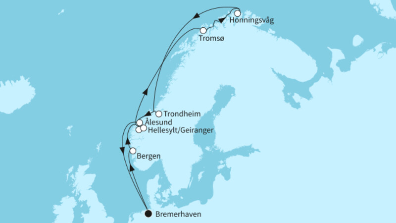 12 Nächte - Norwegens Fjordwelten mit Geiranger - ab/bis Bremerhaven 12 Nächte - Norwegens Fjordwelten mit Geiranger - ab/bis Bremerhaven