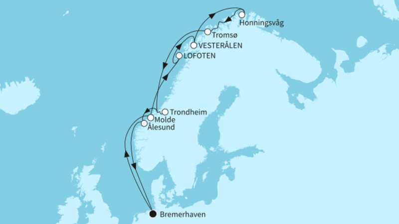 13 Nächte - Fjordland Norwegen - ab/bis Bremerhaven 13 Nächte - Fjordland Norwegen - ab/bis Bremerhaven