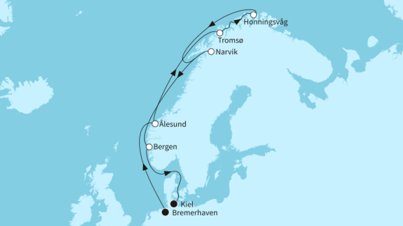 14 Nächte - Winterliches Norwegen - ab Bremerhaven/bis Kiel 14 Nächte - Winterliches Norwegen - ab Bremerhaven/bis Kiel