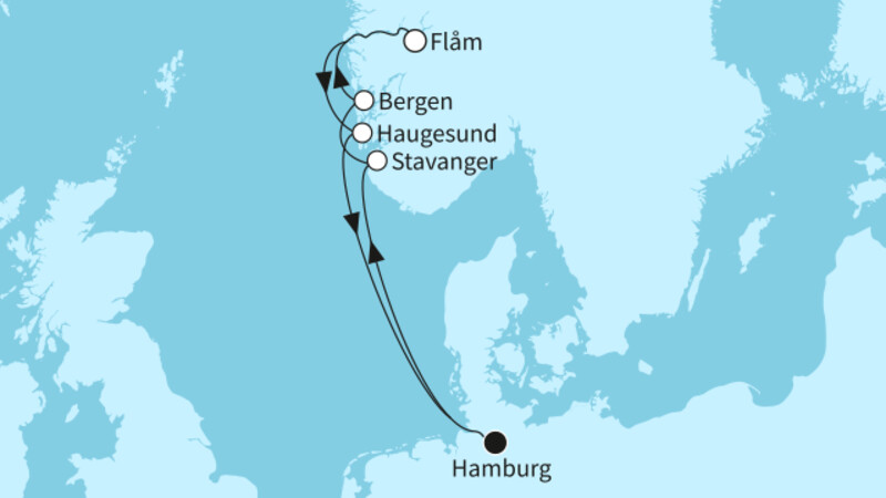 7 Nächte - Vielfalt Norwegens - ab/bis Hamburg 7 Nächte - Vielfalt Norwegens - ab/bis Hamburg