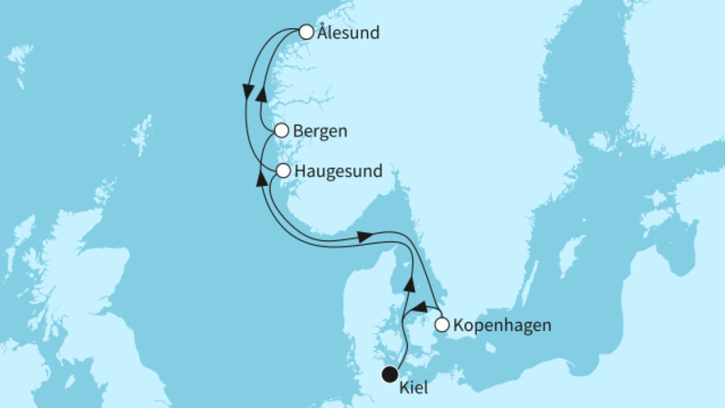 7 Nächte - Vielfalt Norwegens - ab/bis Kiel 7 Nächte - Vielfalt Norwegens - ab/bis Kiel