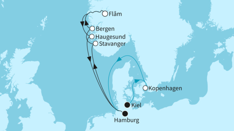 10 Nächte - Faszination Norwegen - ab Kiel/bis Hamburg 10 Nächte - Faszination Norwegen - ab Kiel/bis Hamburg