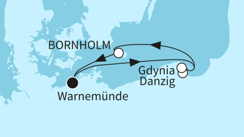 4 Nächte - Kurzreise Ostsee - ab/bis Warnemünde 4 Nächte - Kurzreise Ostsee - ab/bis Warnemünde