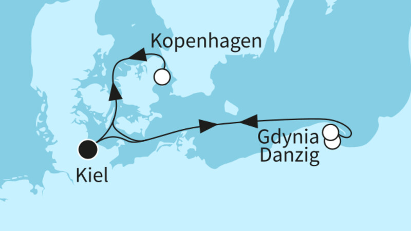 5 Nächte - Kurzreise Ostsee mit Kopenhagen - ab/bis Kiel 5 Nächte - Kurzreise Ostsee mit Kopenhagen - ab/bis Kiel