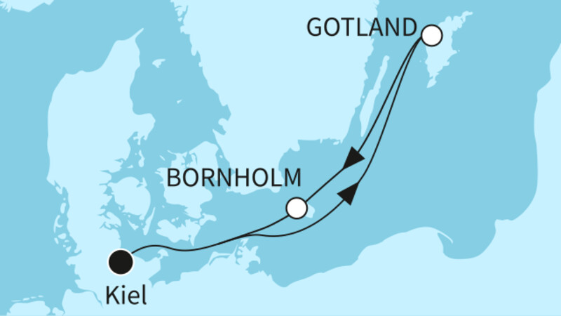 4 Nächte - Kurzreise Skandinavische Inseln - ab/bis Kiel