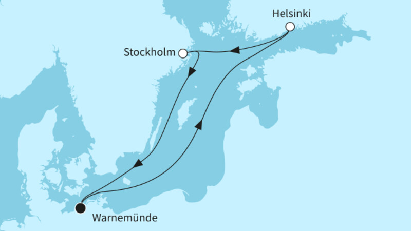 5 Nächte - Skandinaviens charmante Hauptstädte - ab/bis Warnemünde 5 Nächte - Skandinaviens charmante Hauptstädte - ab/bis Warnemünde