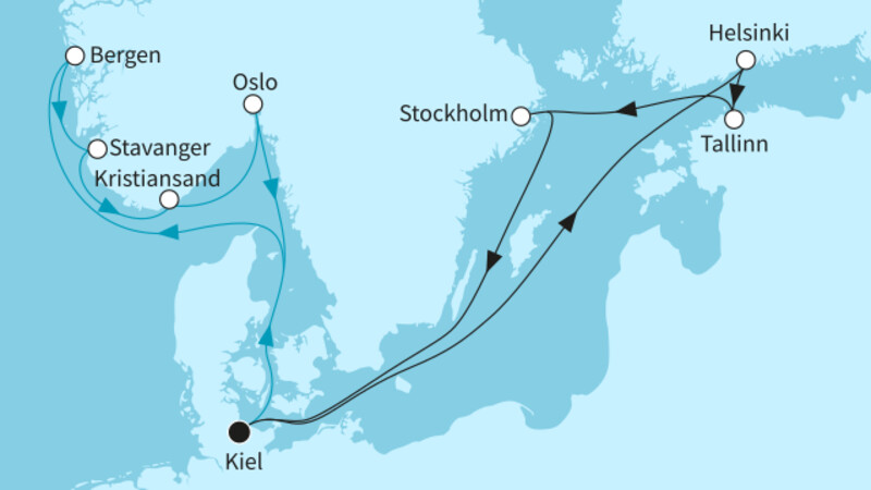 14 Nächte - Zauberhaftes Norwegen und Ostseemetropolen - ab/bis Kiel 14 Nächte - Zauberhaftes Norwegen und Ostseemetropolen - ab/bis Kiel