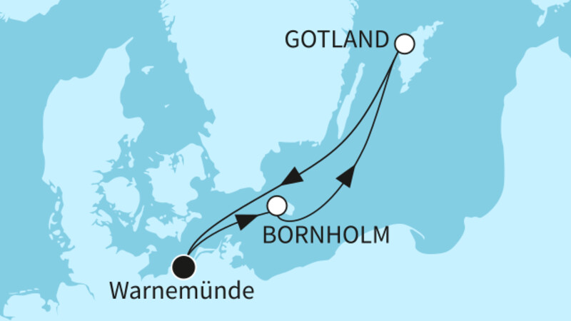 4 Nächte - Feiern unterm Sternenhimmel & Inselträume Skandinaviens - ab/bis Warnemünde 4 Nächte - Feiern unterm Sternenhimmel & Inselträume Skandinaviens - ab/bis Warnemünde