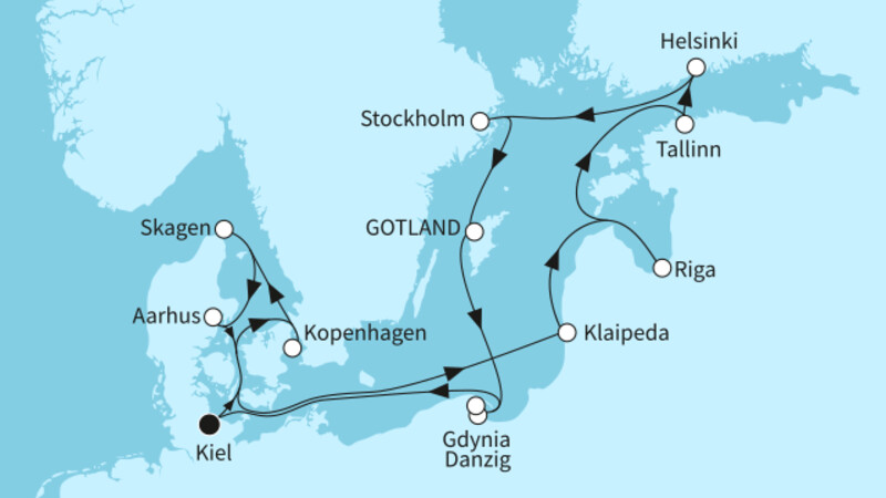 14 Nächte - Metropolen der Ostsee intensiv - ab/bis Kiel 14 Nächte - Metropolen der Ostsee intensiv - ab/bis Kiel