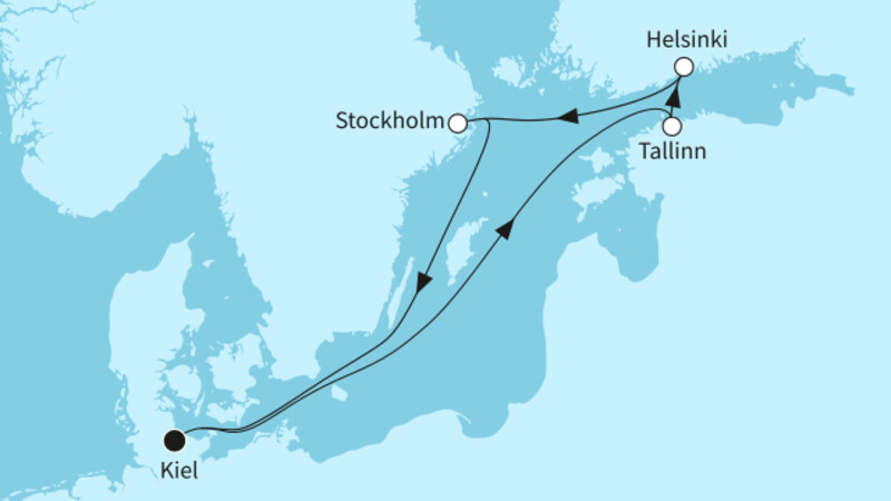 7 Nächte - Metropolen der Ostsee - ab/bis Kiel 7 Nächte - Metropolen der Ostsee - ab/bis Kiel