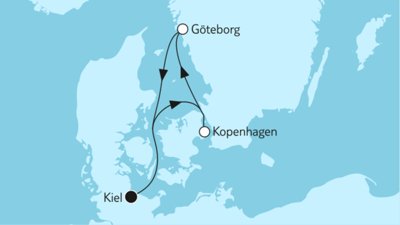 Kurzreise mit Kopenhagen & Göteborg